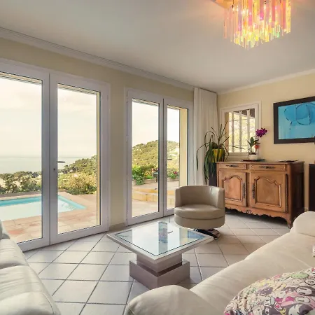 Villa Pretty House With Sea View On The Hy Res à Hyères Chambre photo